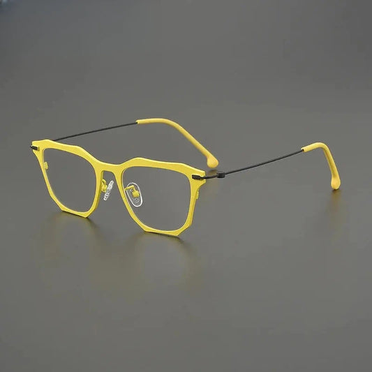 Unisex Browline Full Rim Titanium Prescription Glasses G85838 — view 1 | Rx Spectacle