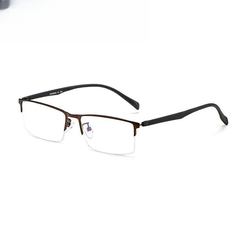 Men's Semi-Rimless Alloy Prescription Glasses 89032 — view 1 | Rx Spectacle