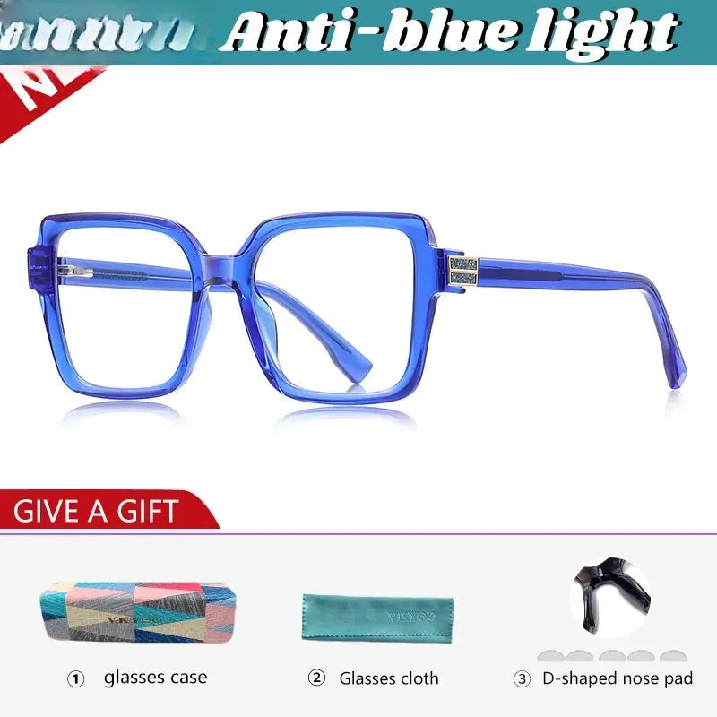 Women's Square Full Rim TR90 Reading Glasses 392280 — view 6 | Rx Spectacle