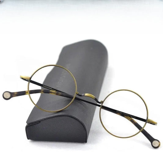 Unisex Round Full Rim Alloy Prescription Glasses Ps7087 — view 1 | Rx Spectacle