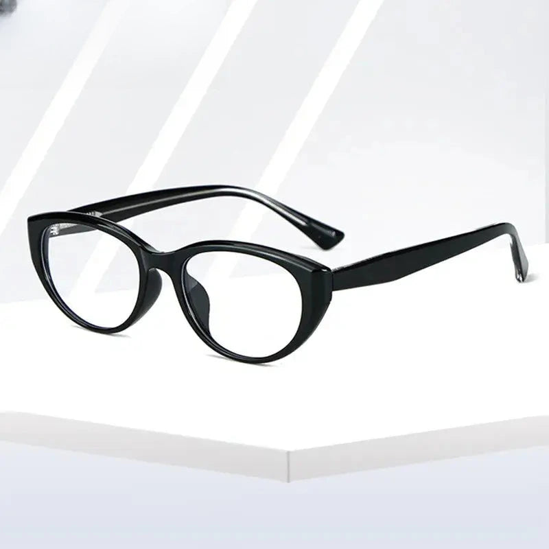 Unisex Cat Eye Full Rim Titanium Prescription Glasses 59159 — view 1 | Rx Spectacle