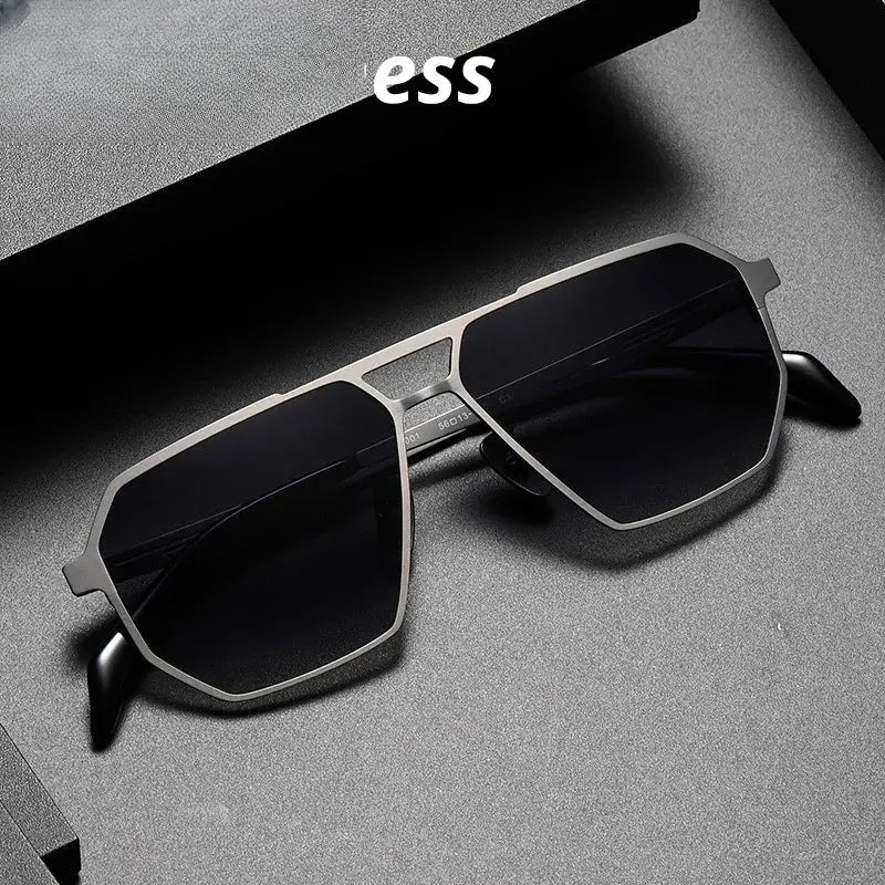 Unisex Oval Full Rim Titanium Double Bridge Prescription Glasses 350001 — view 1 | Rx Spectacle