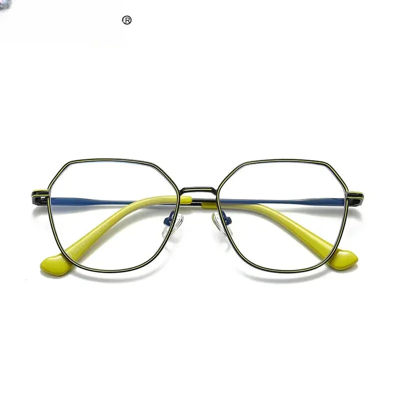 Women's Polygon Full Rim Alloy Reading Glasses 3040 — view 7 | Rx Spectacle
