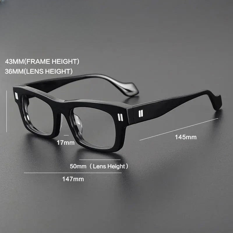 Unisex Square Full Rim Acetate Prescription Glasses Gxyj1087 — view 3 | Rx Spectacle