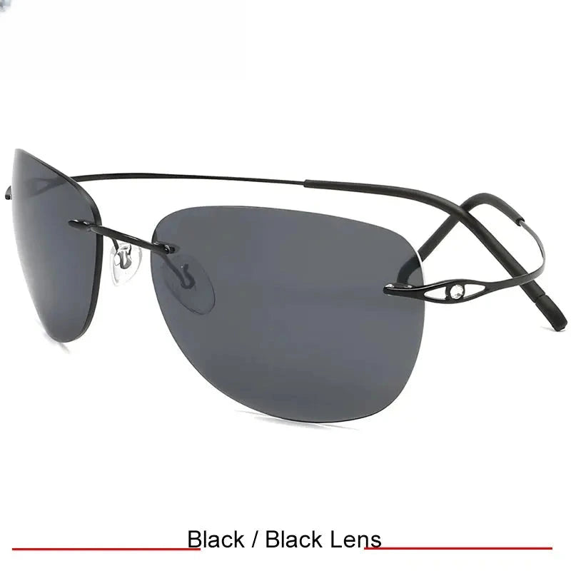 Women's Oval Rimless Titanium Prescription Glasses 426802 — view 4 | Rx Spectacle