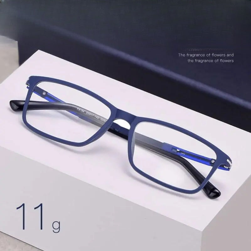 Unisex Square Full Rim TR90 Prescription Glasses D006 — view 1 | Rx Spectacle