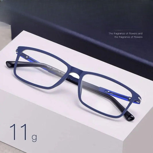 Unisex Square Full Rim TR90 Prescription Glasses D006 — view 1 | Rx Spectacle