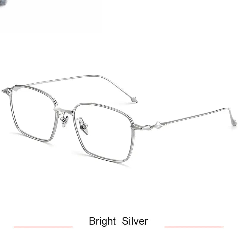 Men's Polygon Full Rim Titanium Prescription Glasses 61491 — view 4 | Rx Spectacle