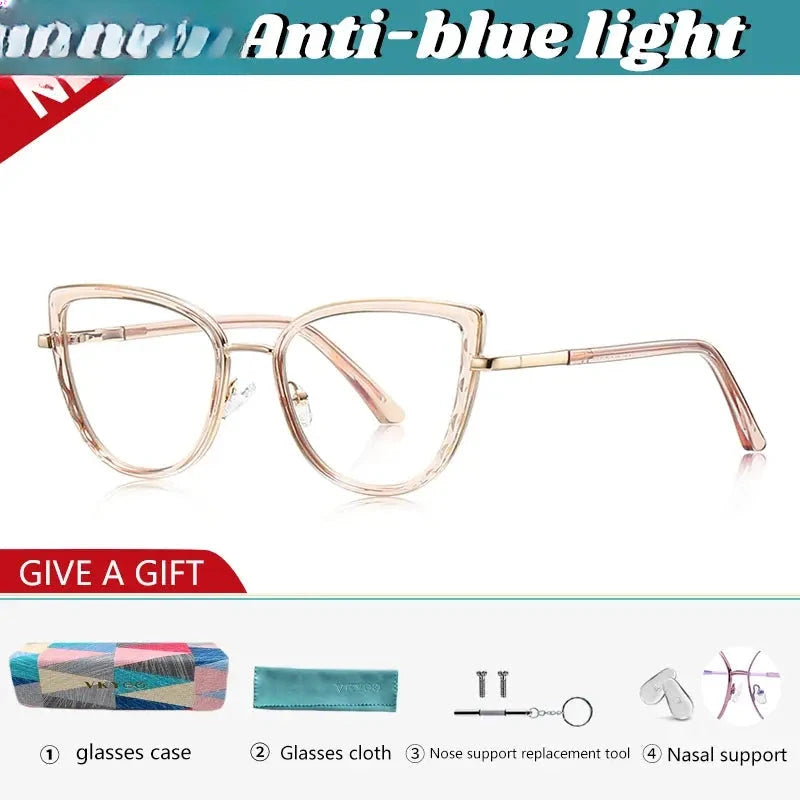 Women's Butterfly Full Rim TR90 Reading Glasses 31514 — view 9 | Rx Spectacle