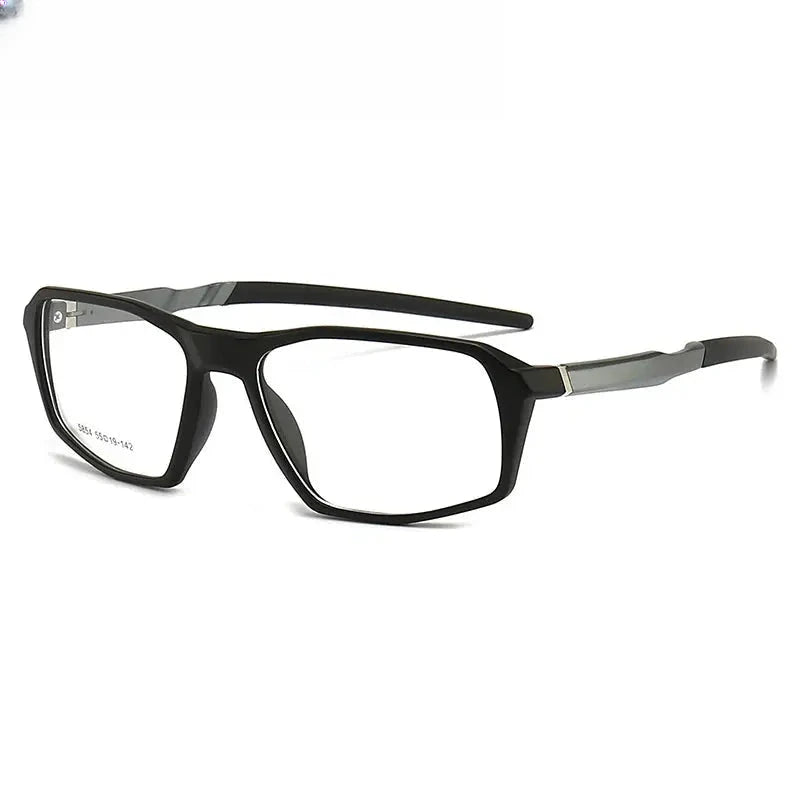 Men's Square Full Rim TR90 Prescription Glasses 615854 — view 8 | Rx Spectacle