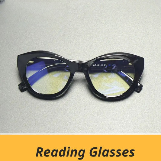 Women's Cat Eye Full Rim Titanium Reading Glasses Gx2168 — view 1 | Rx Spectacle