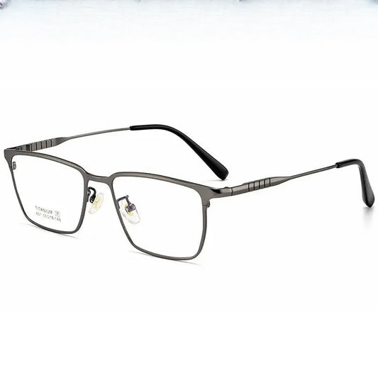 Men's Polygon Full Rim Titanium Prescription Glasses 80147 — view 1 | Rx Spectacle