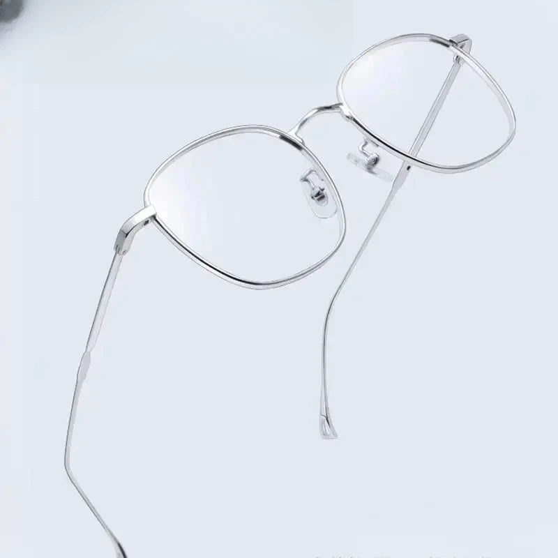 Unisex Square Full Rim Titanium Prescription Glasses 686247 — view 1 | Rx Spectacle