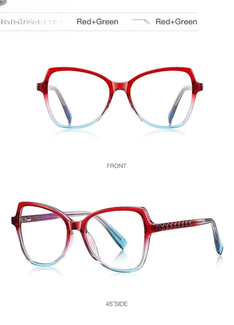 Women's Cat Eye Full Rim Plastic Reading Glasses 2137 — view 15 | Rx Spectacle