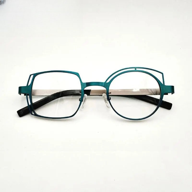 Unisex Round Full Rim Alloy Prescription Glasses 811010 — view 1 | Rx Spectacle