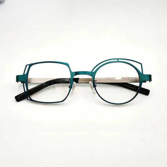Unisex Round Full Rim Alloy Prescription Glasses 811010 — view 1 | Rx Spectacle