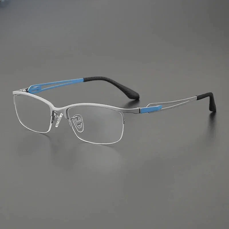 Women's Browline Semi-Rimless Titanium Prescription Glasses Gx185867 — view 6 | Rx Spectacle