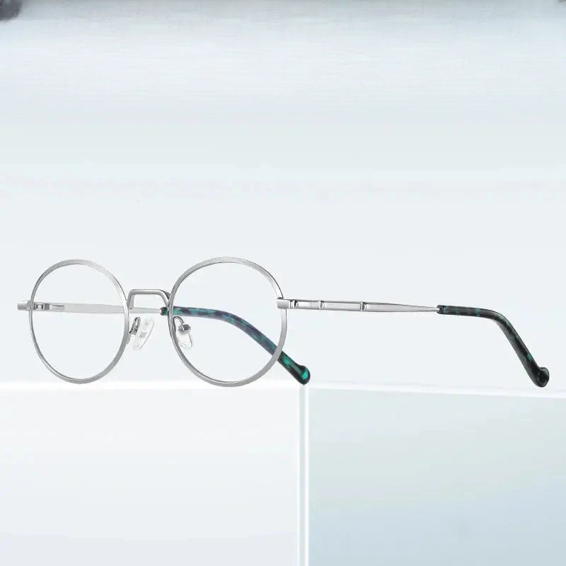 Women's Round Full Rim Alloy Prescription Glasses 3058 — view 1 | Rx Spectacle