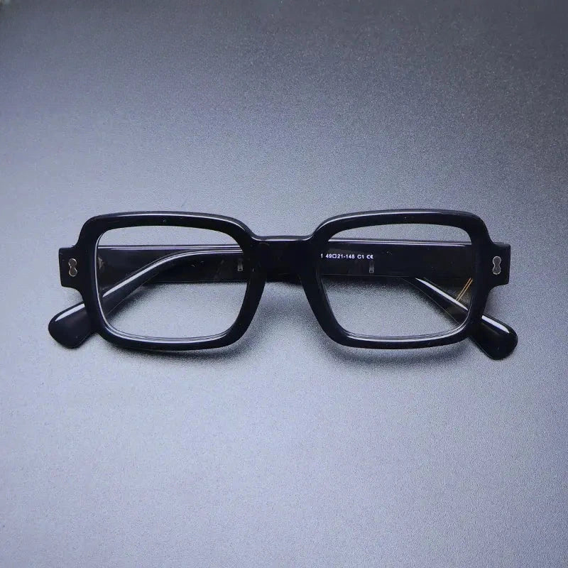 Unisex Square Full Rim Acetate Prescription Glasses Gxyj-1179 — view 2 | Rx Spectacle