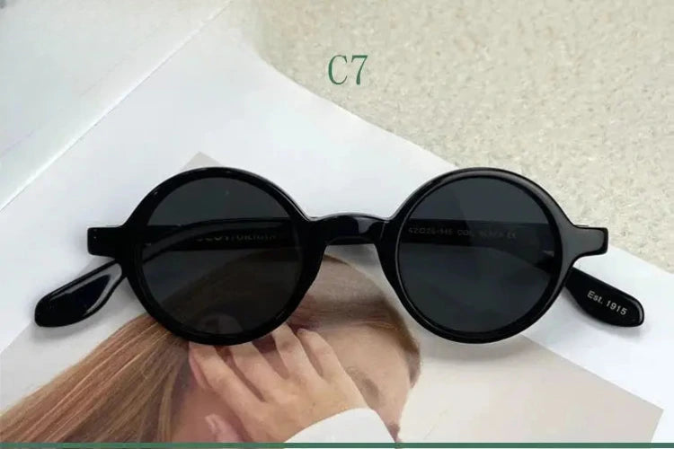 Unisex Round Full Rim Acetate Prescription Glasses 4225s — view 13 | Rx Spectacle