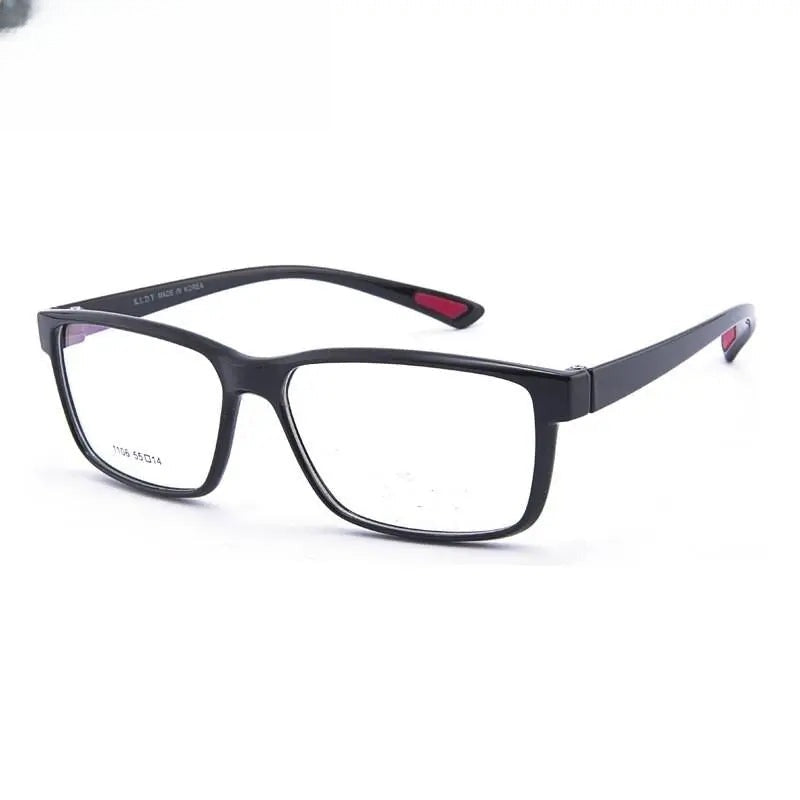 Men's Square Full Rim Titanium Oversized Sports Glasses 1106 — view 11 | Rx Spectacle