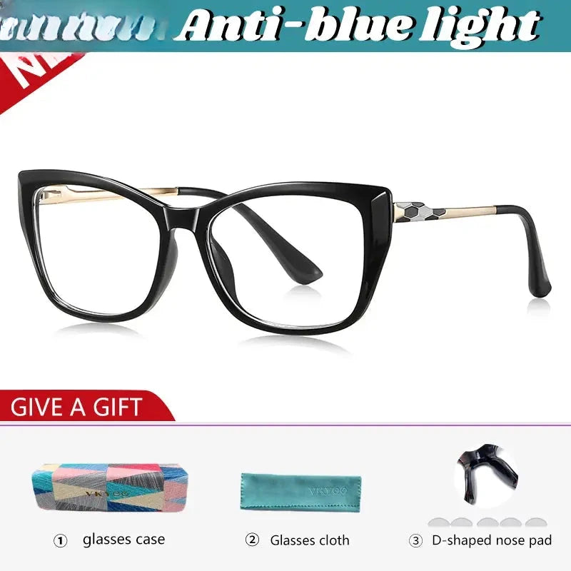 Women's Cat Eye Full Rim TR90 Reading Glasses 77230 — view 2 | Rx Spectacle