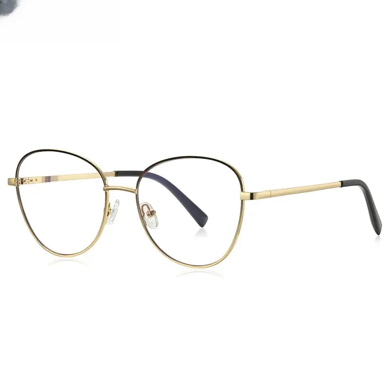 Unisex Oval Full Rim Stainless Steel Reading Glasses 3091 — view 7 | Rx Spectacle