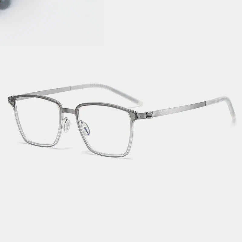Unisex Square Full Rim Alloy Prescription Glasses Gxyj--1182 — view 8 | Rx Spectacle