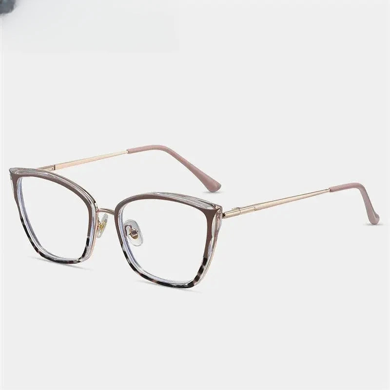 Women's Cat Eye Full Rim TR90 Prescription Glasses 87257 — view 10 | Rx Spectacle
