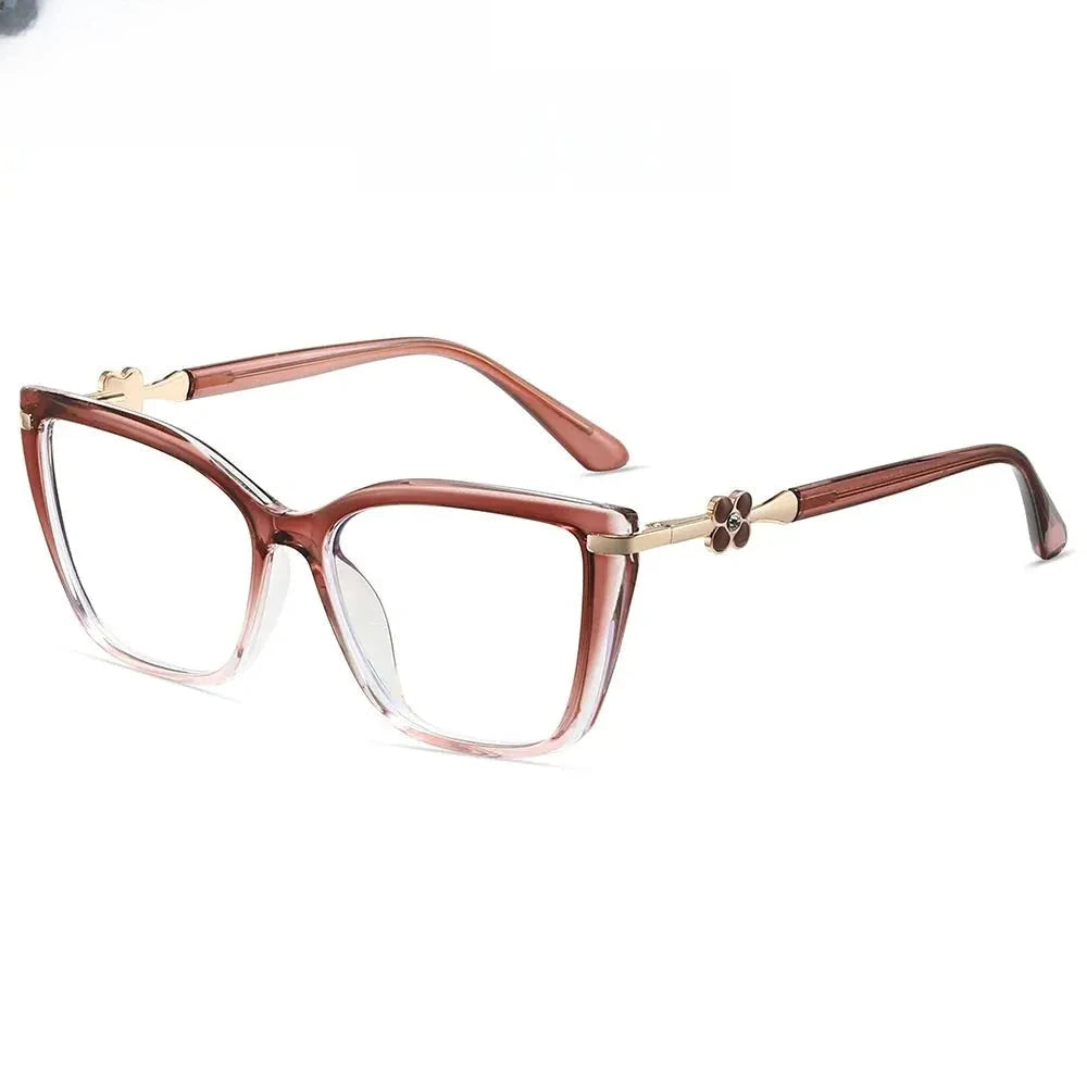 Women's Cat Eye Full Rim TR90 Prescription Glasses 883004 — view 8 | Rx Spectacle