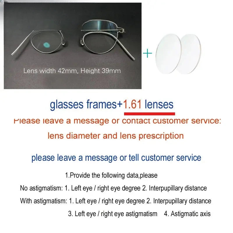 Unisex Round Full Rim Stainless Steel Screwless Prescription Glasses 15039 — view 11 | Rx Spectacle