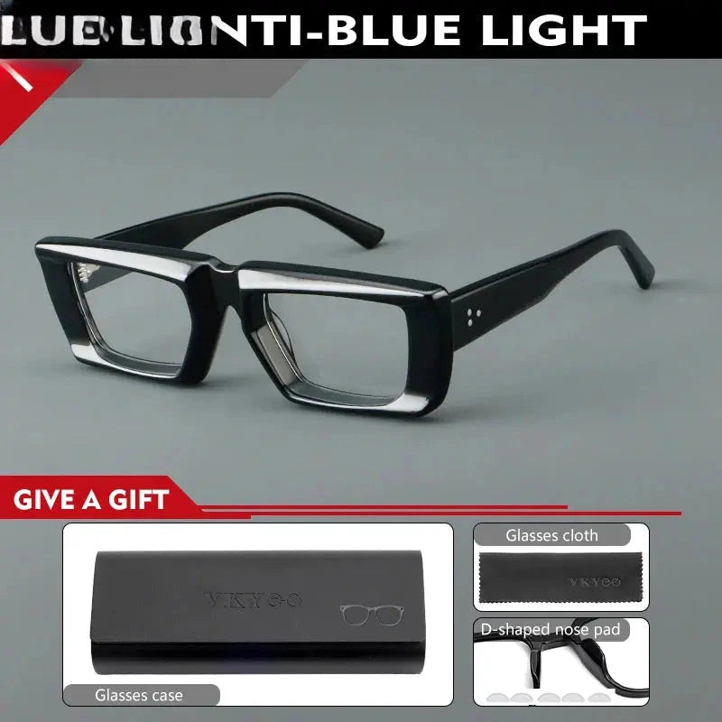Unisex Browline Full Rim Acetate Reading Glasses 623046 — view 5 | Rx Spectacle