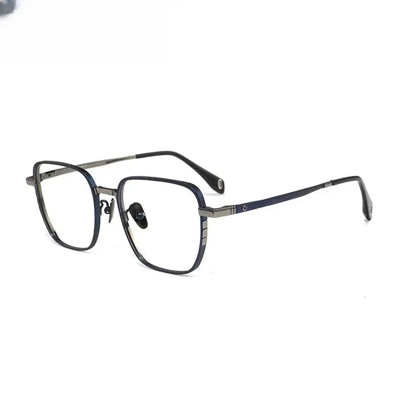 Men's Polygon Full Rim Titanium Prescription Glasses 41007 — view 5 | Rx Spectacle