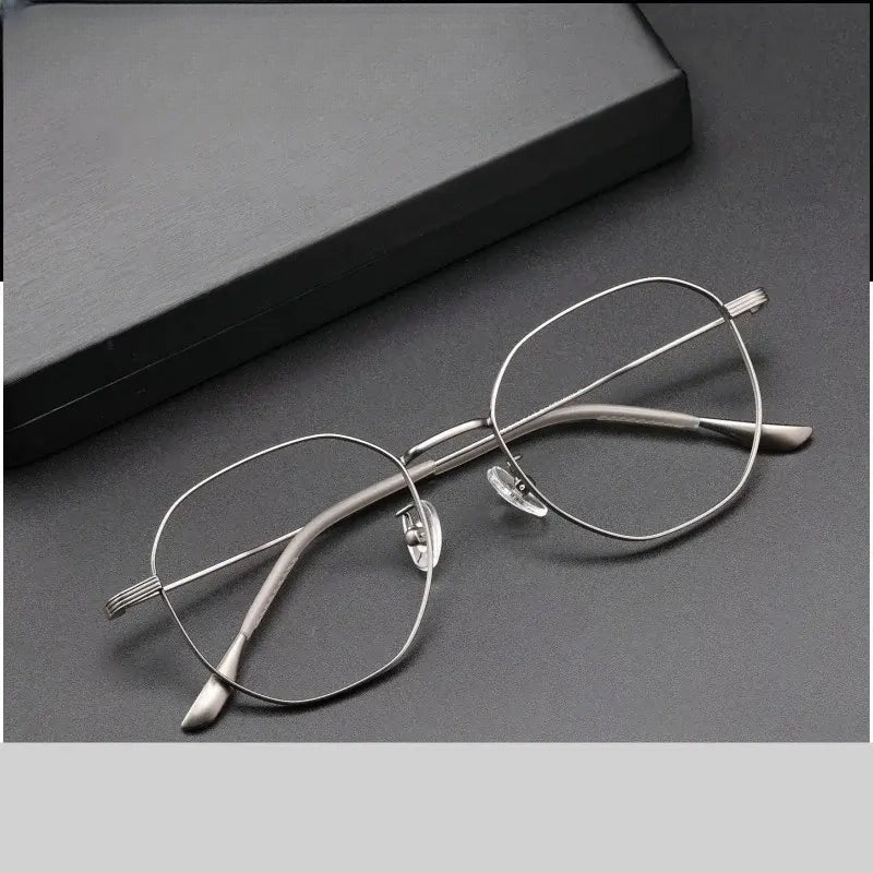 Women's Polygon Full Rim Titanium Prescription Glasses 722003 — view 1 | Rx Spectacle