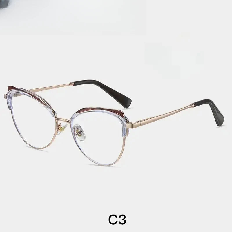 Women's Cat Eye Full Rim TR90 Prescription Glasses 87324 — view 3 | Rx Spectacle