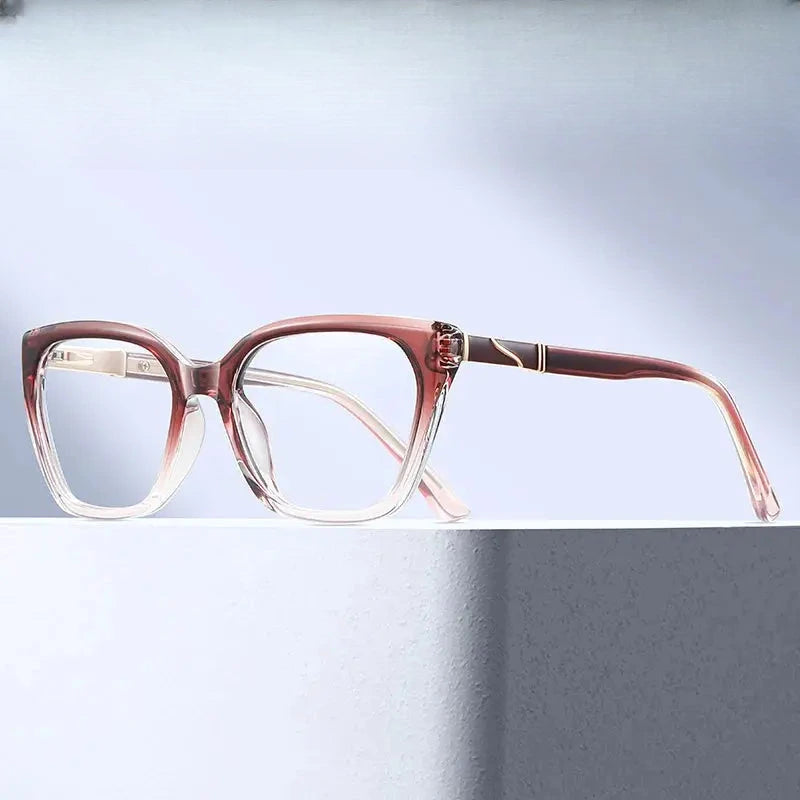 Women's Square Full Rim TR90 Prescription Glasses 383627 — view 1 | Rx Spectacle
