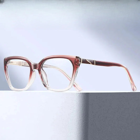 Women's Square Full Rim TR90 Prescription Glasses 383627 — view 1 | Rx Spectacle