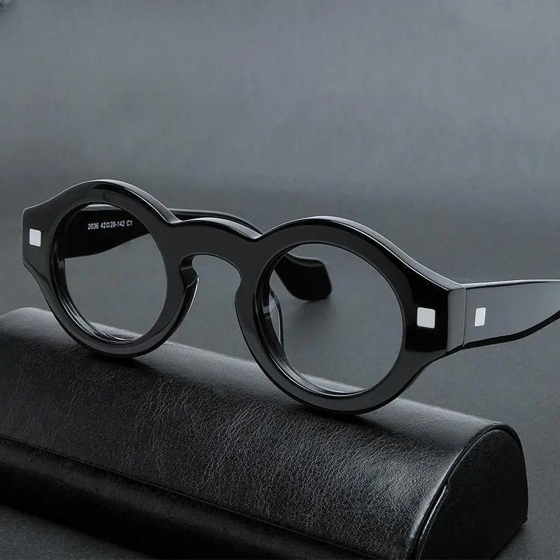 Unisex Irregular Full Rim Acetate Prescription Glasses Gxyj1007 — view 4 | Rx Spectacle