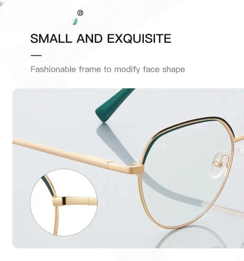 Unisex Round Full Rim Titanium Flat Top Reading Glasses 3098 — view 4 | Rx Spectacle