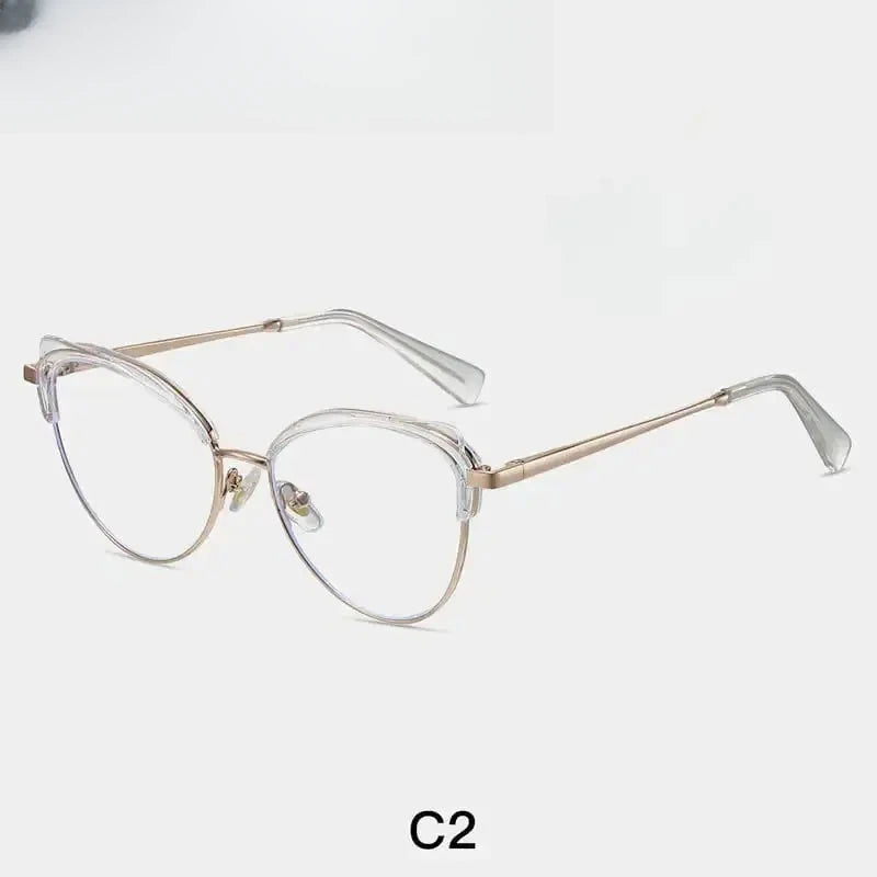 Women's Cat Eye Full Rim TR90 Prescription Glasses 87324 — view 4 | Rx Spectacle