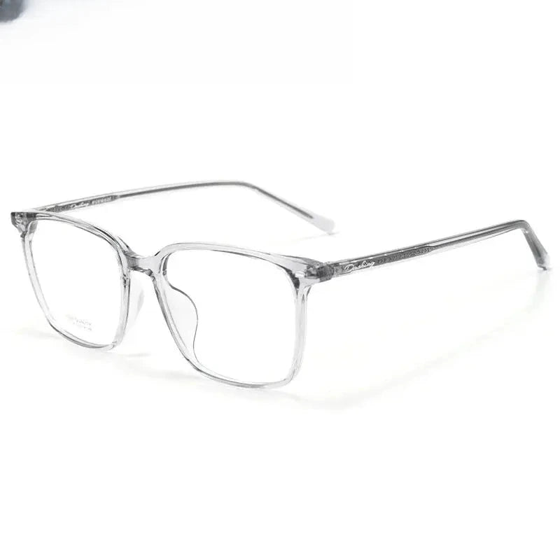 Unisex Square Full Rim Titanium Prescription Glasses 611038 — view 4 | Rx Spectacle