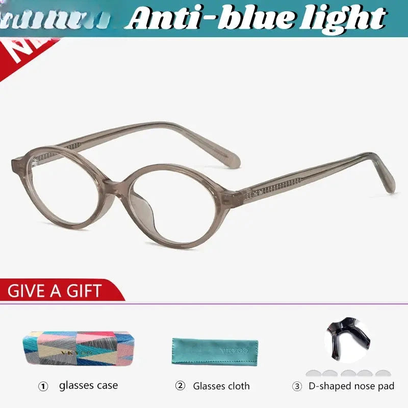 Women's Oval Full Rim Acetate Reading Glasses 91427 — view 3 | Rx Spectacle