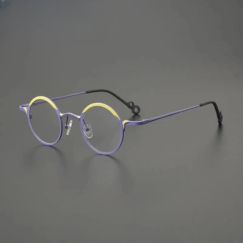 Women's Round Full Rim Titanium Prescription Glasses G85869 — view 1 | Rx Spectacle