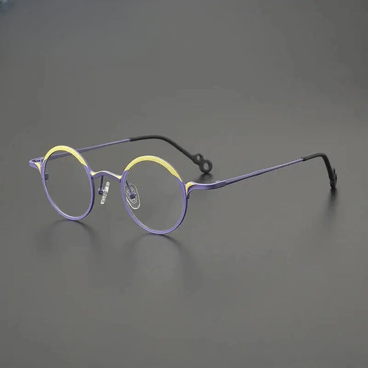 Women's Round Full Rim Titanium Prescription Glasses G85869 — view 1 | Rx Spectacle