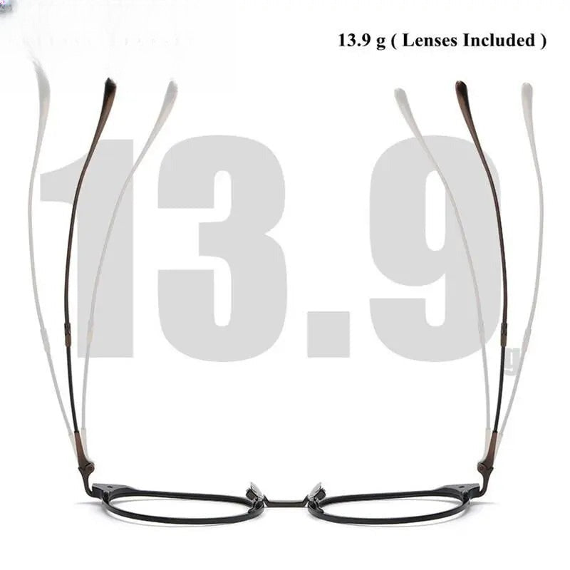 Unisex Round Full Rim Titanium Prescription Glasses 3112 — view 9 | Rx Spectacle