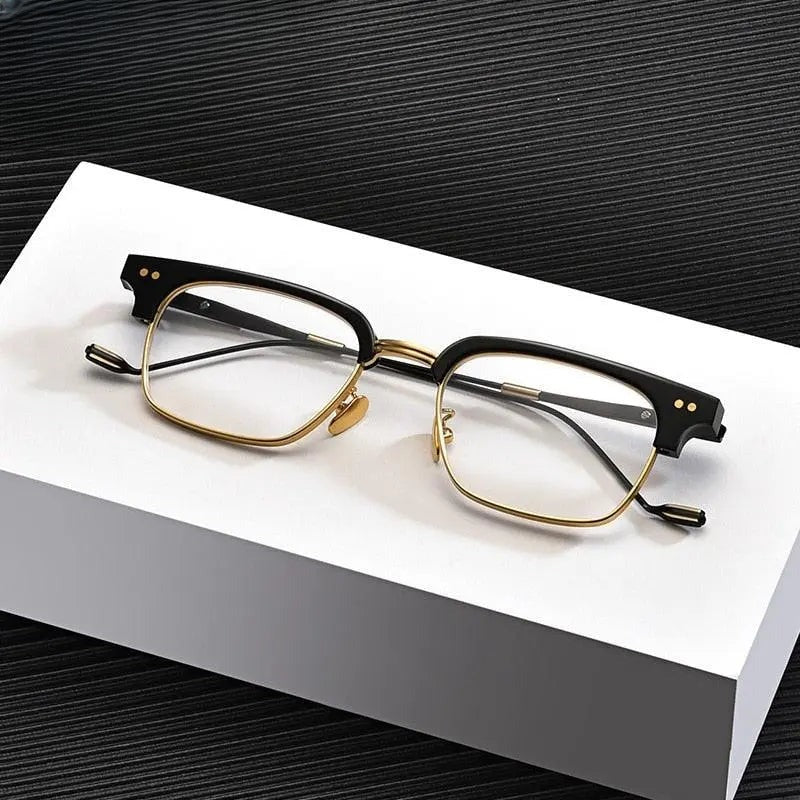 Unisex Square Full Rim Acetate Prescription Glasses Gxyj184 — view 9 | Rx Spectacle