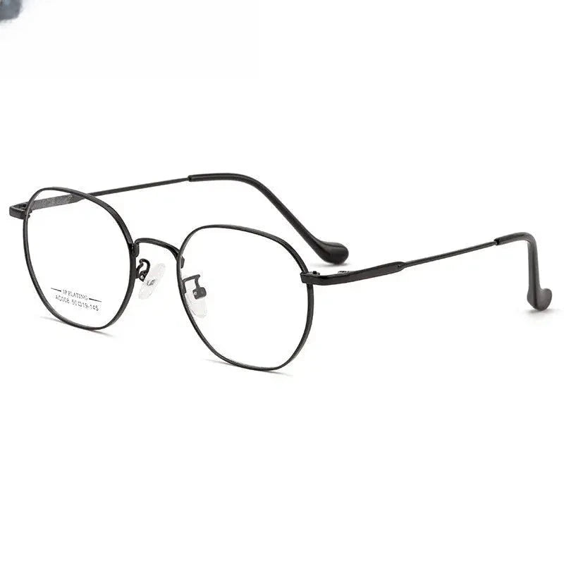 Women's Polygon Full Rim Stainless Steel Prescription Glasses 92008 — view 5 | Rx Spectacle