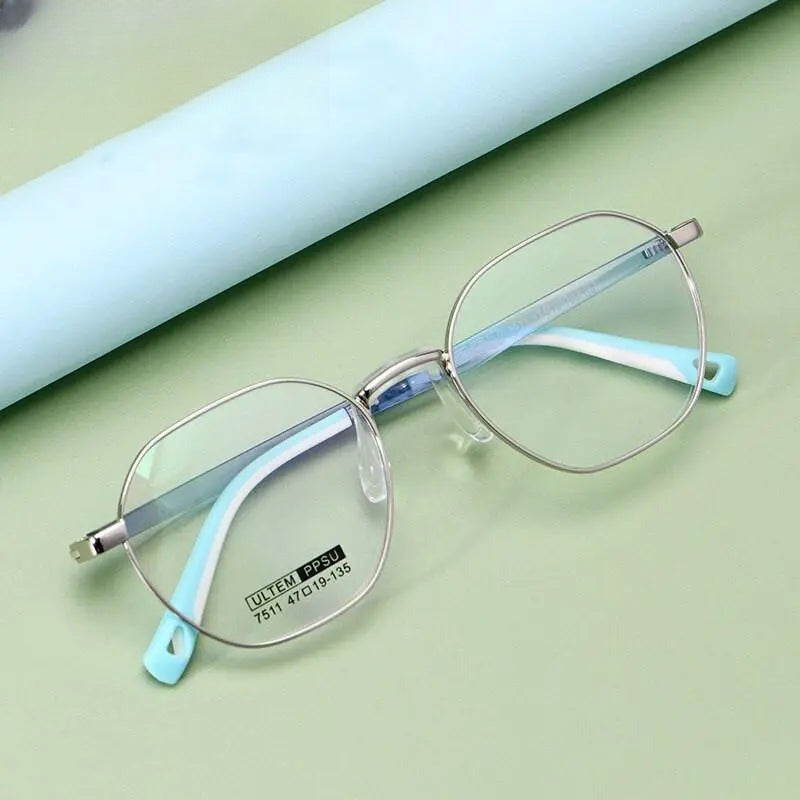 Unisex Full Rim Stainless Steel Prescription Glasses 7511 — view 6 | Rx Spectacle