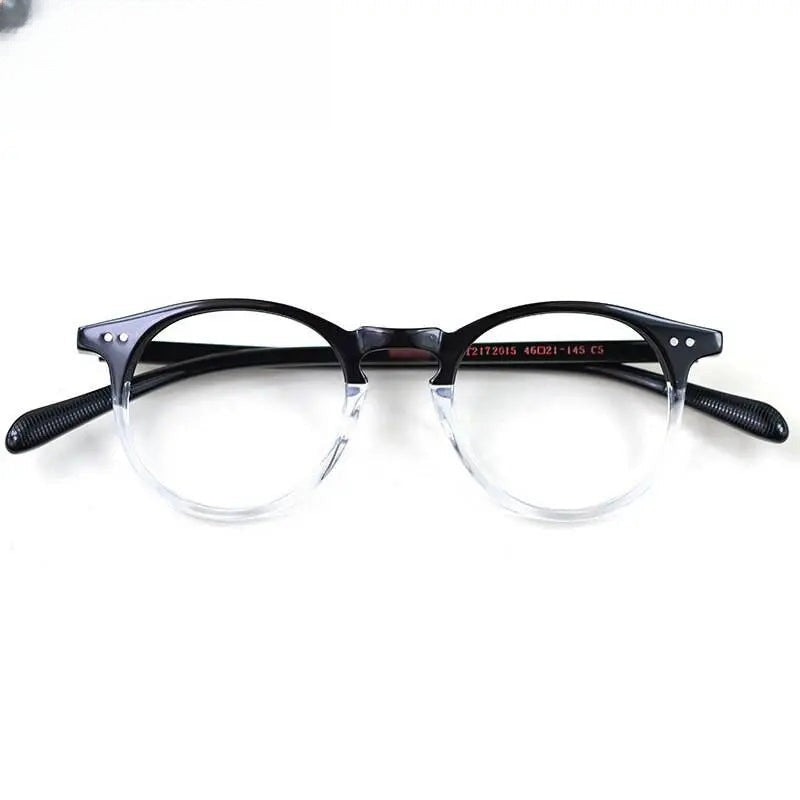 Men's Round Full Rim Acetate Prescription Glasses 2172015 — view 10 | Rx Spectacle