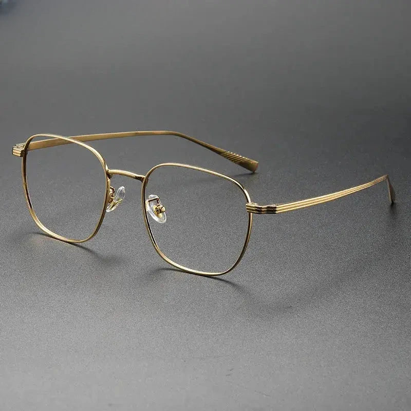 Unisex Square Full Rim Alloy Prescription Glasses 19013 — view 8 | Rx Spectacle
